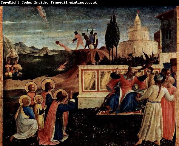 Fra Angelico Martyrium der Heiligen Kosmas und Damian, Wundersame Erettung vor dem Tod durch Ertrinken